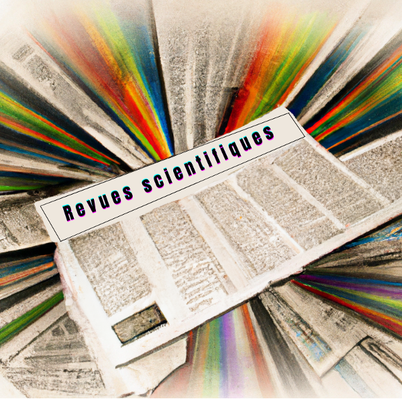 Allégorie des évolutions du système de publication des revues scientifiques avec l’arrivée du mouvement pour la science ouverte. Image créée avec l'aide de DALL-E 2. Allégorie des évolutions du système de publication des revues scientifiques avec l’arrivée du mouvement pour la science ouverte. Image créée avec l'aide de DALL-E 2.